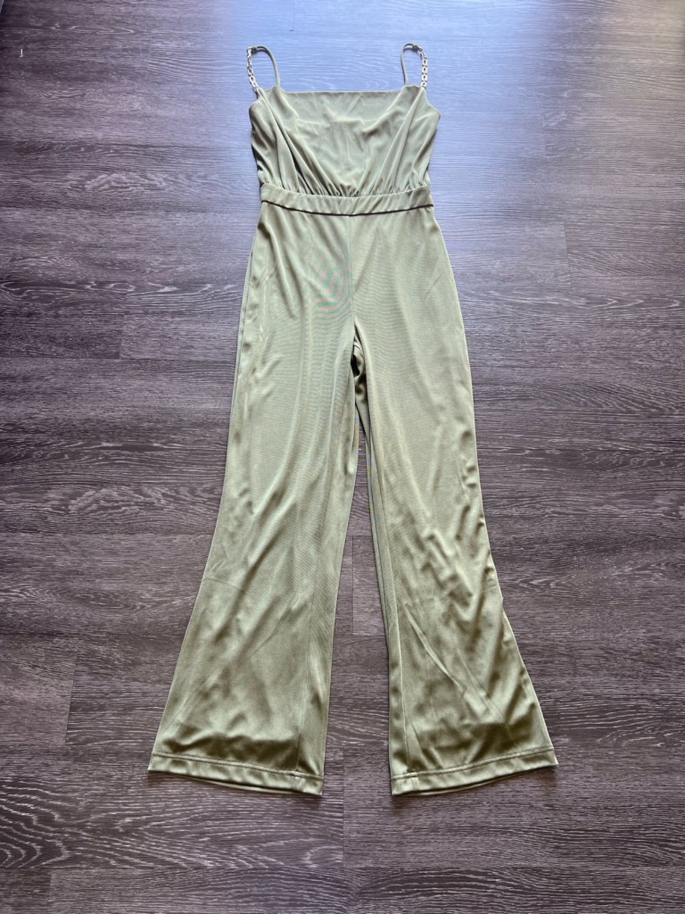 Jason Wu Emmett Jersey Cowl Neck Sleeveless Jumpsuit in Olive - Picture 3 of 12